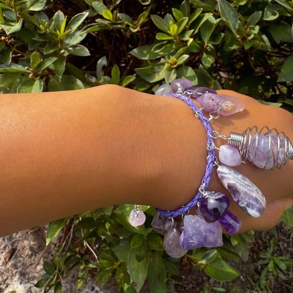 Amethyst Charm Bracelet